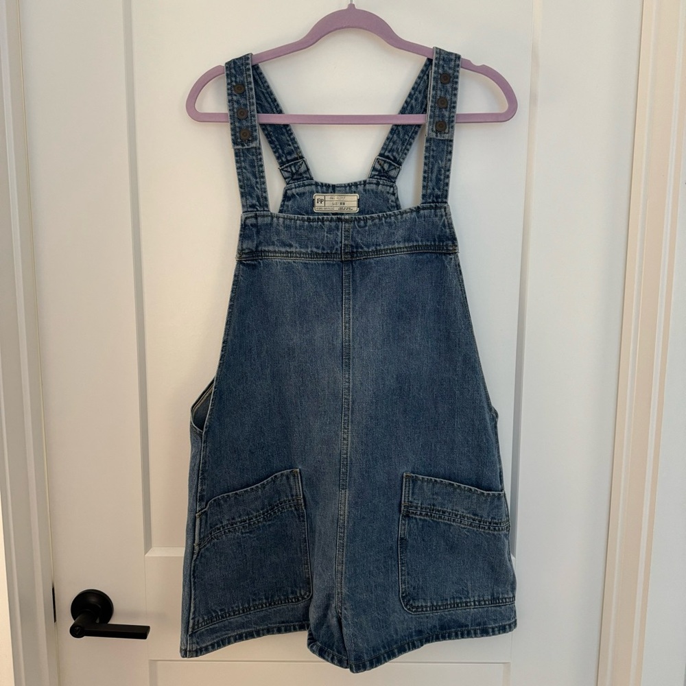 Free People Denim Overalls Size M